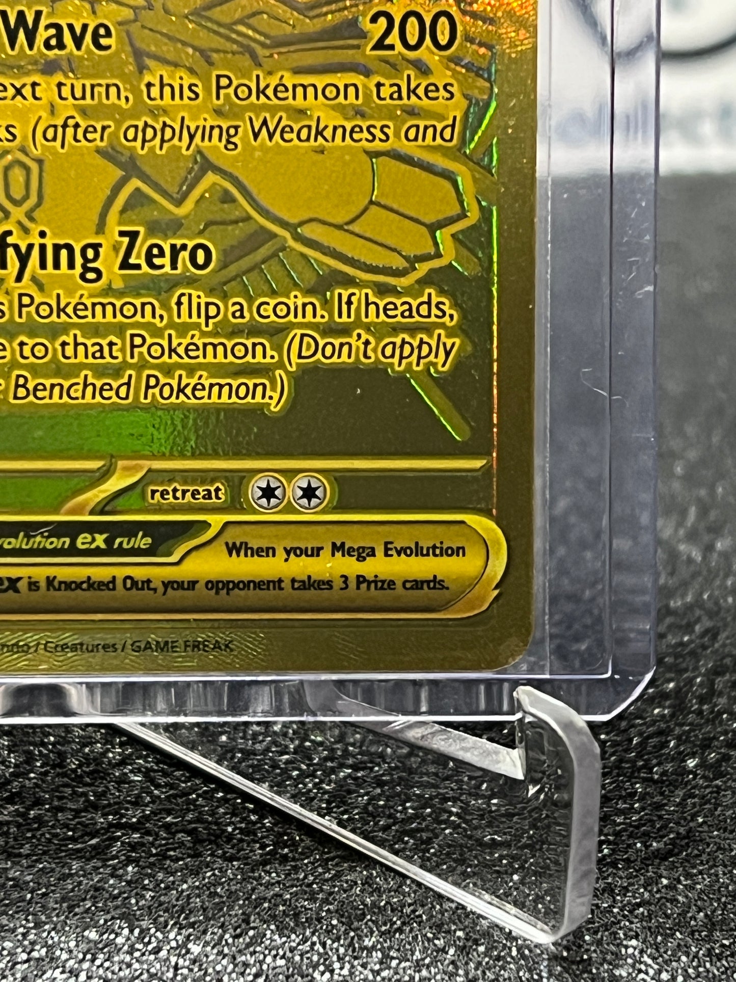 MEGA ZYGARDE EX # 124/088 GOLD MEGA EVOLUTION PERFECT ORDER POKEMON CARD