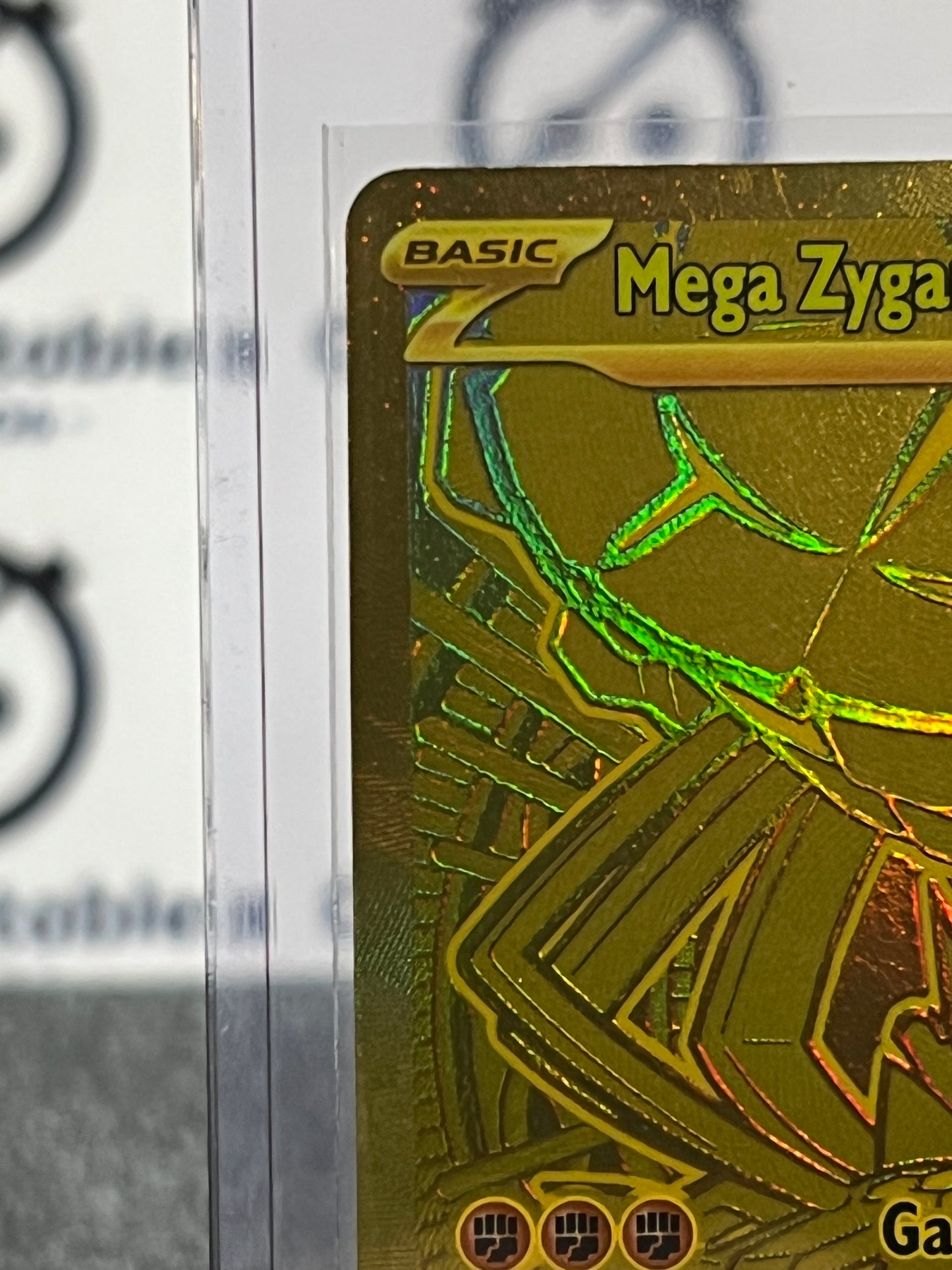MEGA ZYGARDE EX # 124/088 GOLD MEGA EVOLUTION PERFECT ORDER POKEMON CARD