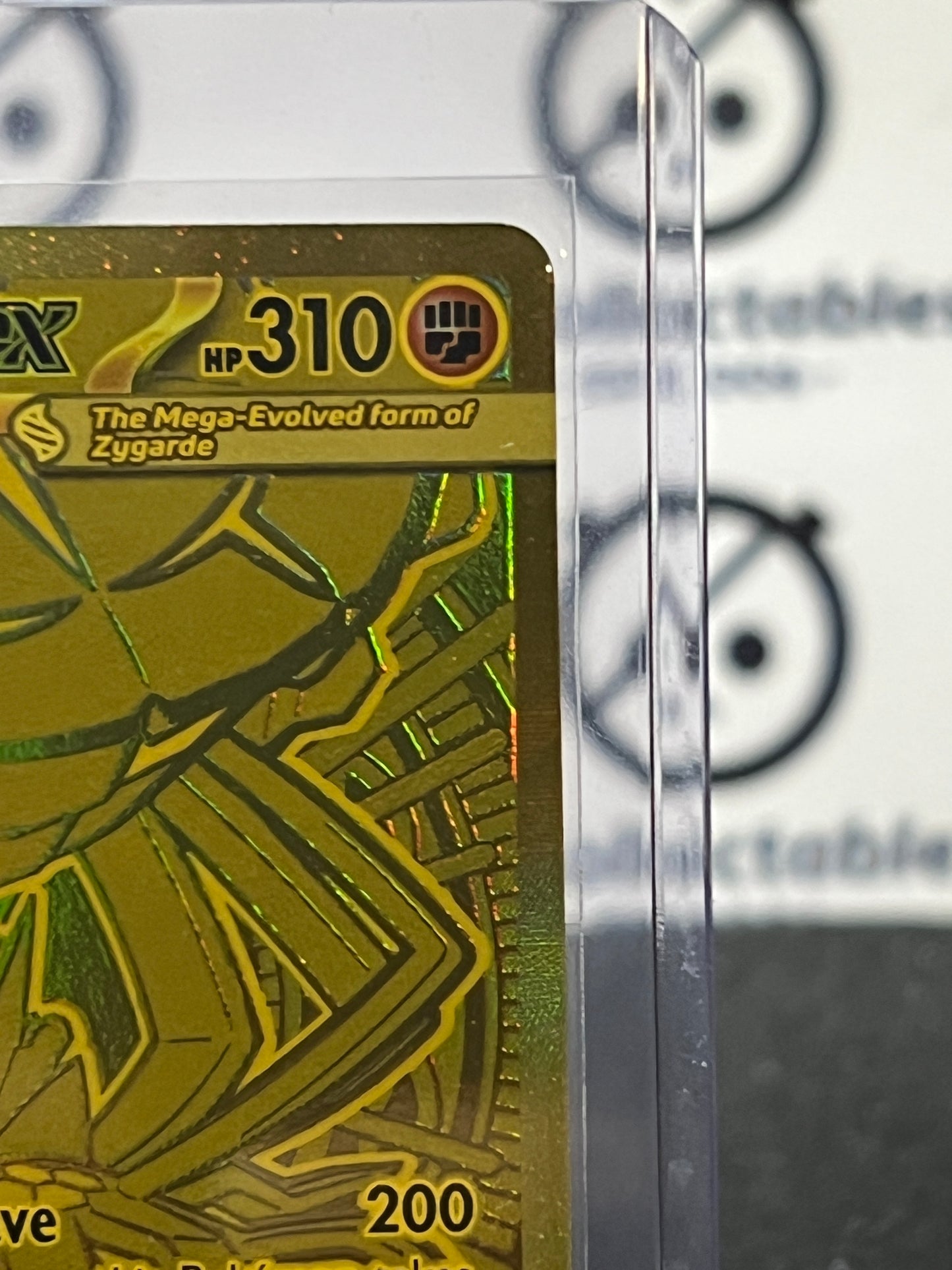 MEGA ZYGARDE EX # 124/088 GOLD MEGA EVOLUTION PERFECT ORDER POKEMON CARD