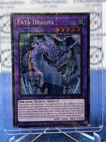 YU-GI-OH! BLAZING DOMINION FATA DRAGNA # BLZD-EN082 1ST EDITION CARD