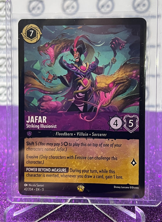 2024 DISNEY LORCANA INTO THE INKLANDS JAFAR # 42/204 LEGENDARY GOLD NON-FOIL