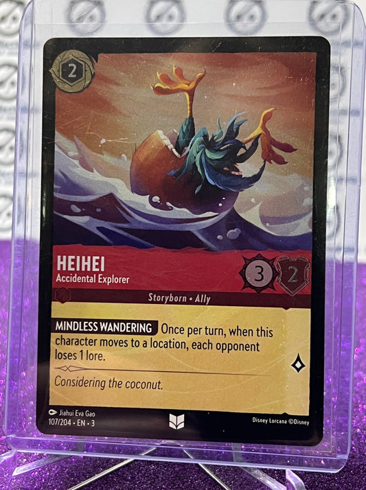 2024 DISNEY LORCANA INTO THE INKLANDS HEIHEI # 107/204 UNCOMMON FOIL CARD