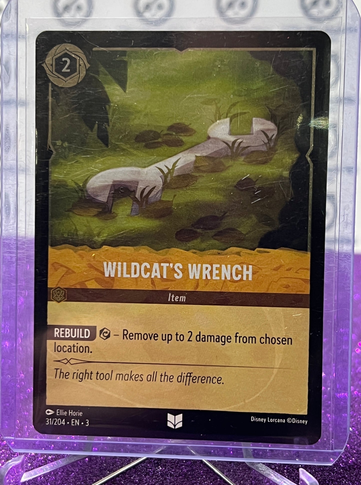 2024 DISNEY LORCANA INTO THE INKLANDS WILDCAT'S WRENCH # 31/204 UNCOMMON FOIL CARD