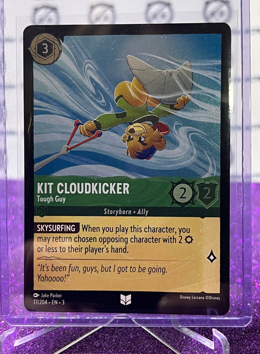 2024 DISNEY LORCANA INTO THE INKLANDS KIT CLOUDKICKER # 77/204 UNCOMMON FOIL CARD