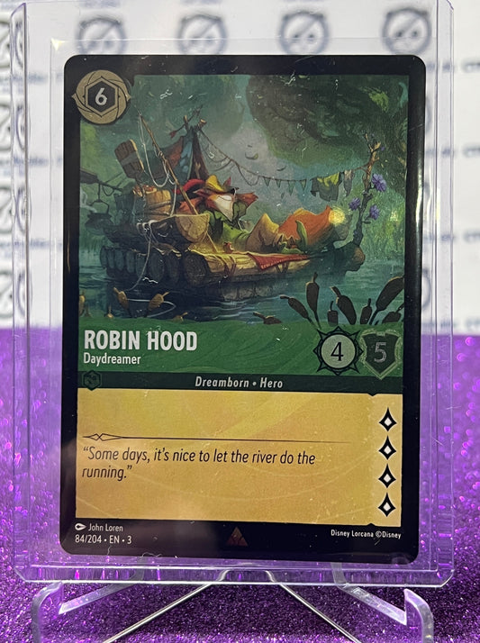 2024 DISNEY LORCANA INTO THE INKLANDS ROBIN HOOD # 84/204 RARE FOIL CARD