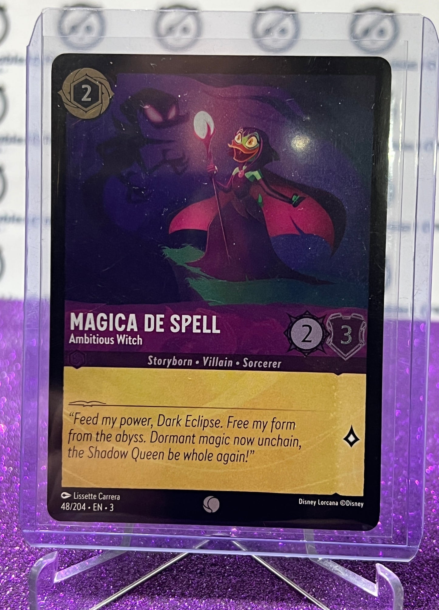 2024 DISNEY LORCANA INTO THE INKLANDS MAGICA DE SPELL # 48/204 COMMON FOIL GAME CARD