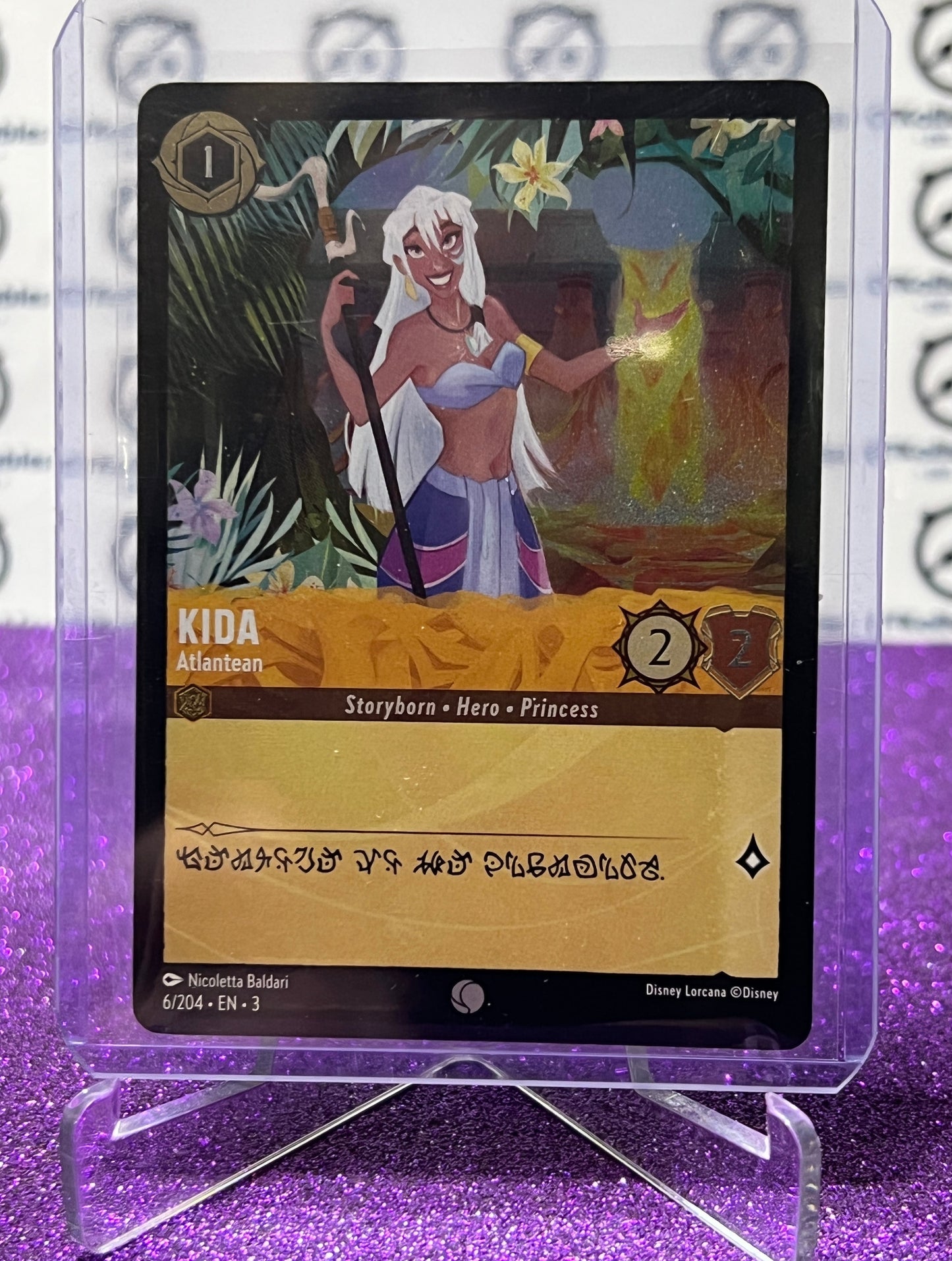 2024 DISNEY LORCANA INTO THE INKLANDS KIDA # 6/204 COMMON FOIL GAME CARD