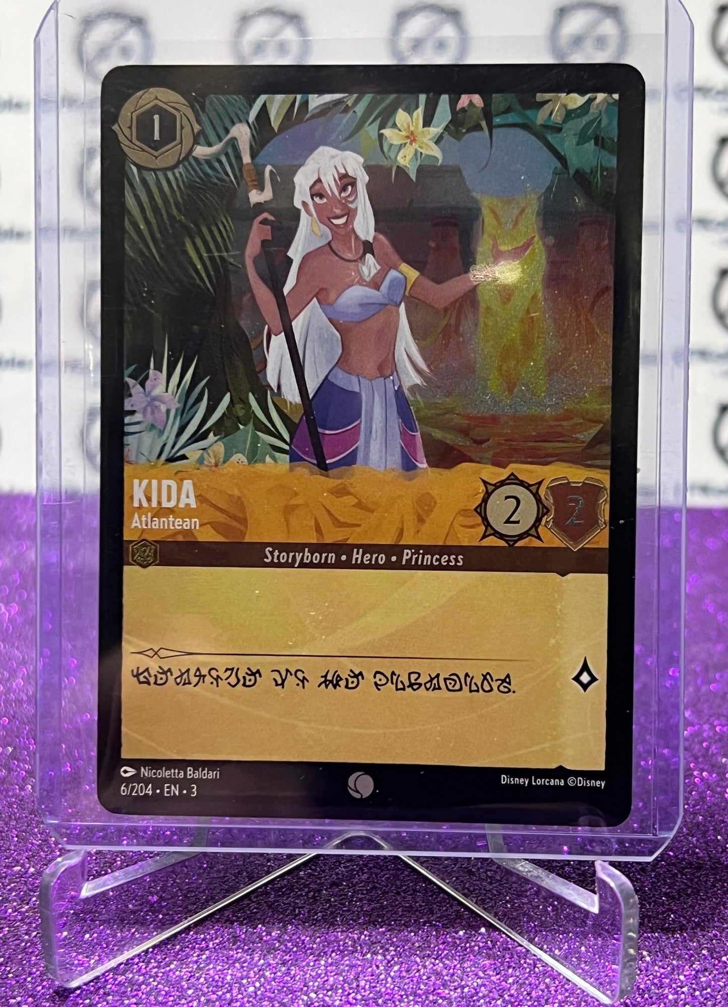 2024 DISNEY LORCANA INTO THE INKLANDS KIDA # 6/204 COMMON FOIL GAME CARD