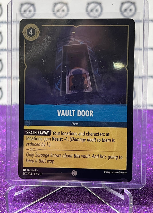 2024 DISNEY LORCANA INTO THE INKLANDS VAULT DOOR # 167/204 COMMON FOIL GAME CARD