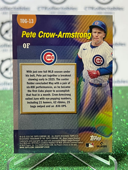 2026 TOPPS 75 PETE CROW-ARMSTRONG # TOG-13 TITANS OF THE GAME CHICAGO CUBS BASEBALL CARD