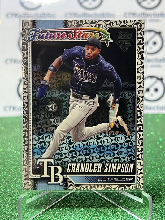 2026 TOPPS 75 CHANDLER SIMPSON # 342 FUTURE STARS FOIL TAMPA BAY RAYS BASEBALL CARD
