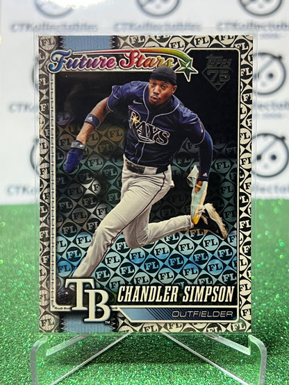 2026 TOPPS 75 CHANDLER SIMPSON # 342 FUTURE STARS FOIL TAMPA BAY RAYS BASEBALL CARD