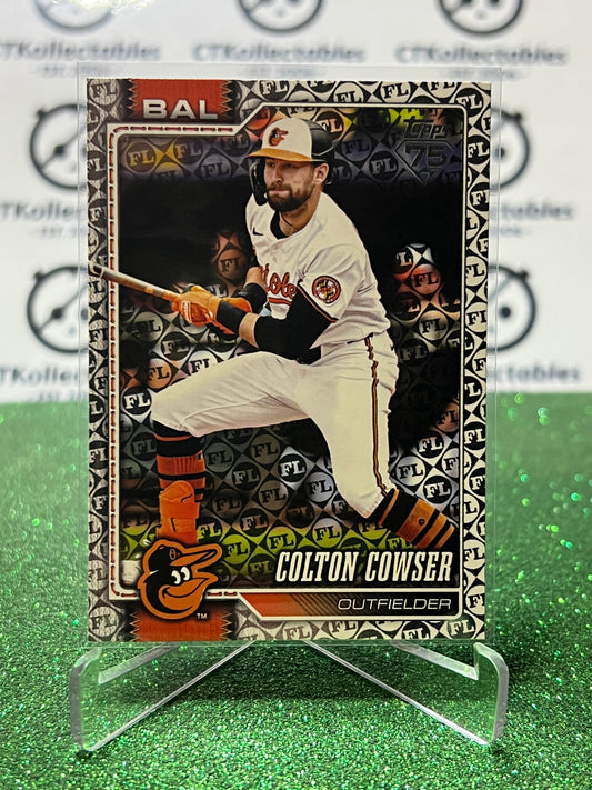 2026 TOPPS  75 COLTON COWSER # 166 FOIL PARALLEL BALTIMORE ORIOLES BASEBALL CARD