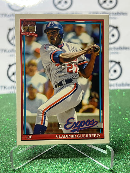 2026 TOPPS 75 VLADIMIR GUERRERO # T91-93 RED BACK MONTREAL EXPOS BASEBALL CARD