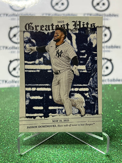 2026 TOPPS 75 JASSON DOMINGUEZ # GH-6 GREATEST HITS NEW YORK YANKEES BASEBALL CARD