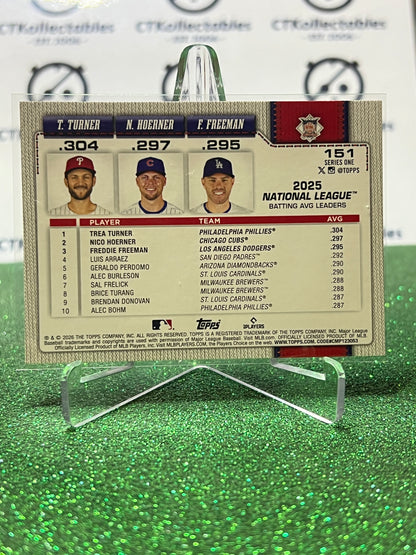 2026 TOPPS 75 T.TURNER, N.HOERNER F.FREEMAN # 151  BASEBALL CARD