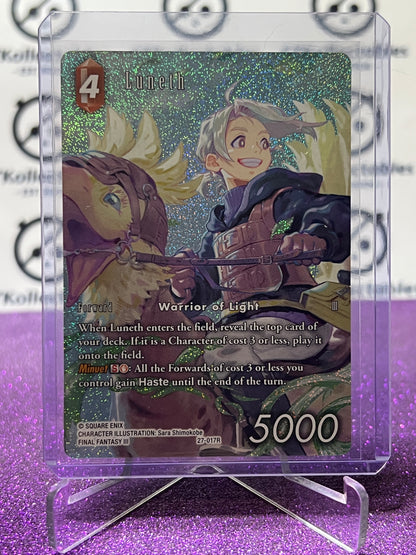 2026 FINAL FANTASY JOURNEY OF DISCOVERY TCG LUNETH # 27-017R RARE FULL ART FOIL CARD