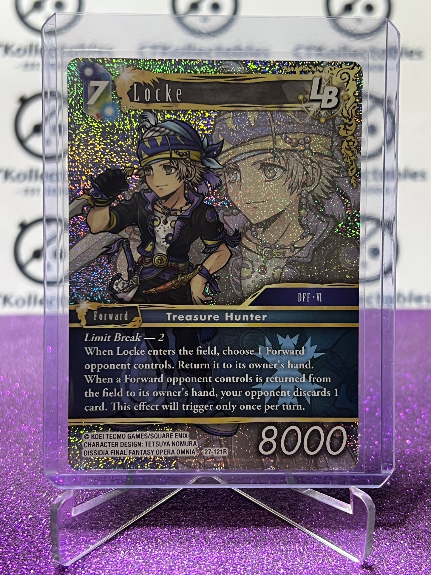2026 FINAL FANTASY JOURNEY OF DISCOVERY TCG LOCKE # 27-121R RARE  FOIL CARD