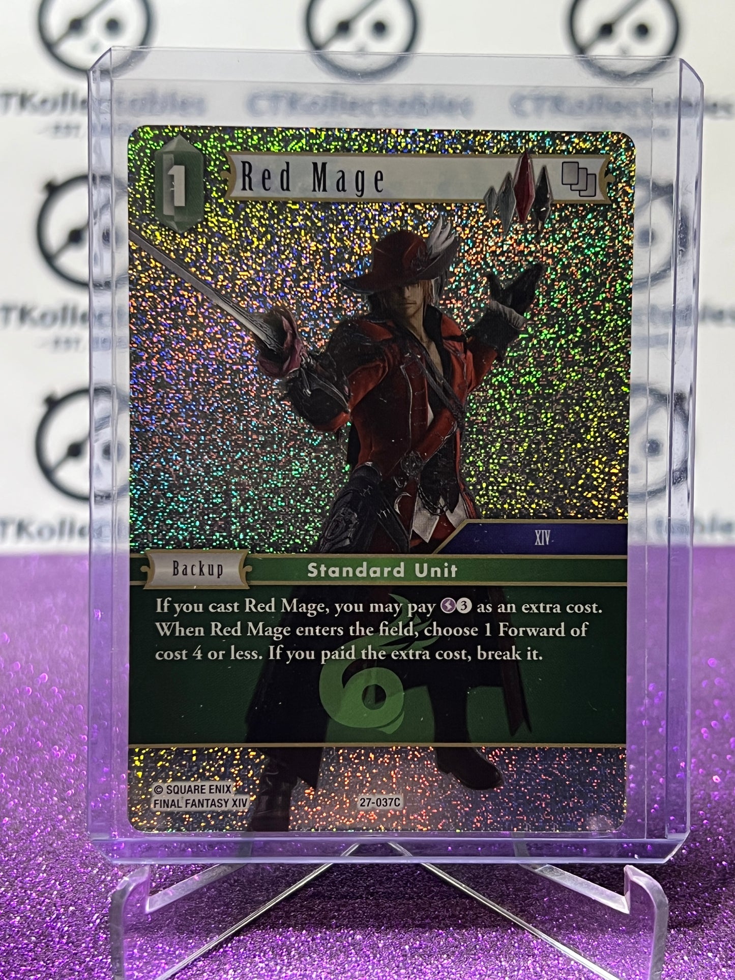 2026 FINAL FANTASY JOURNEY OF DISCOVERY TCG RED MAGE # 27-037C COMMON FOIL CARD