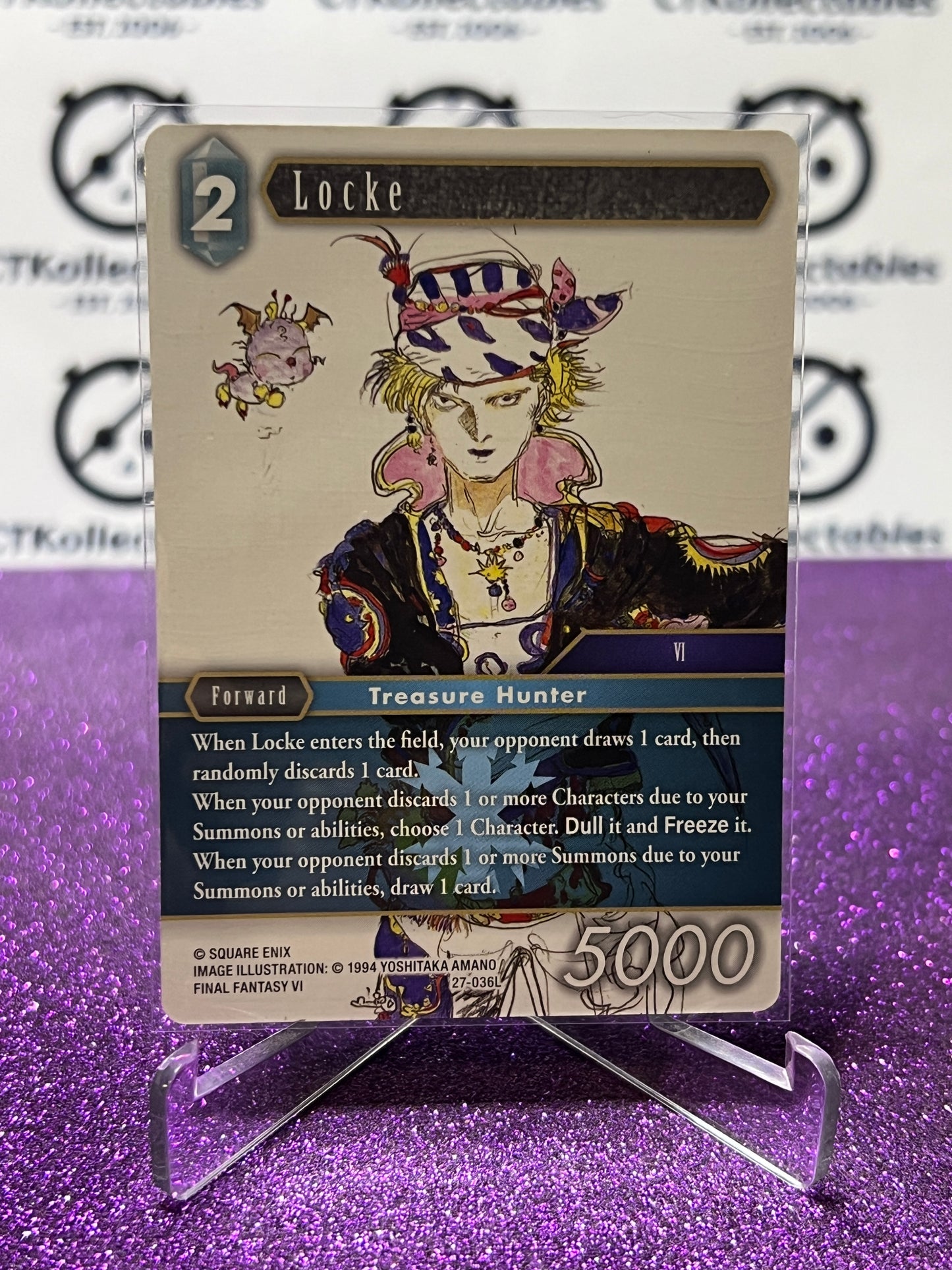 2026 FINAL FANTASY JOURNEY OF DISCOVERY TCG LOCKE # 27-036L NON-FOIL CARD