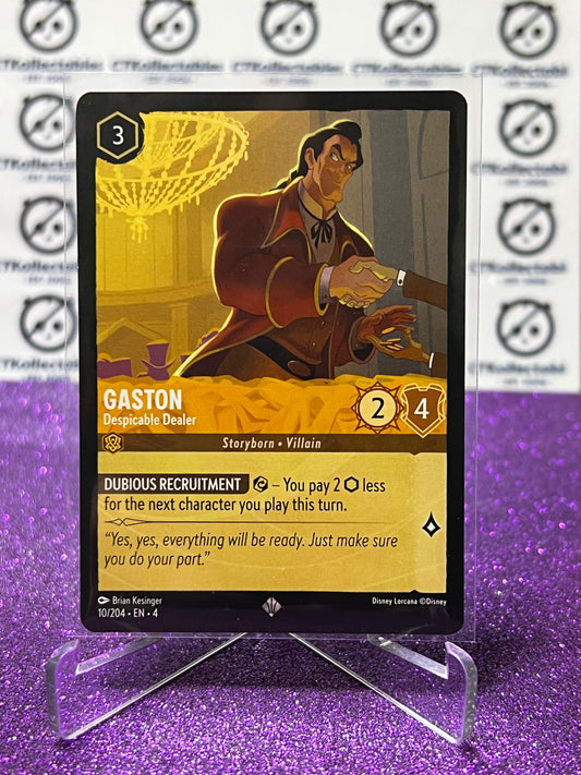 2024 DISNEY LORCANA URSULA'S RETURN GASTON # 10/204 SUPER RARE NON-FOIL GAME CARD