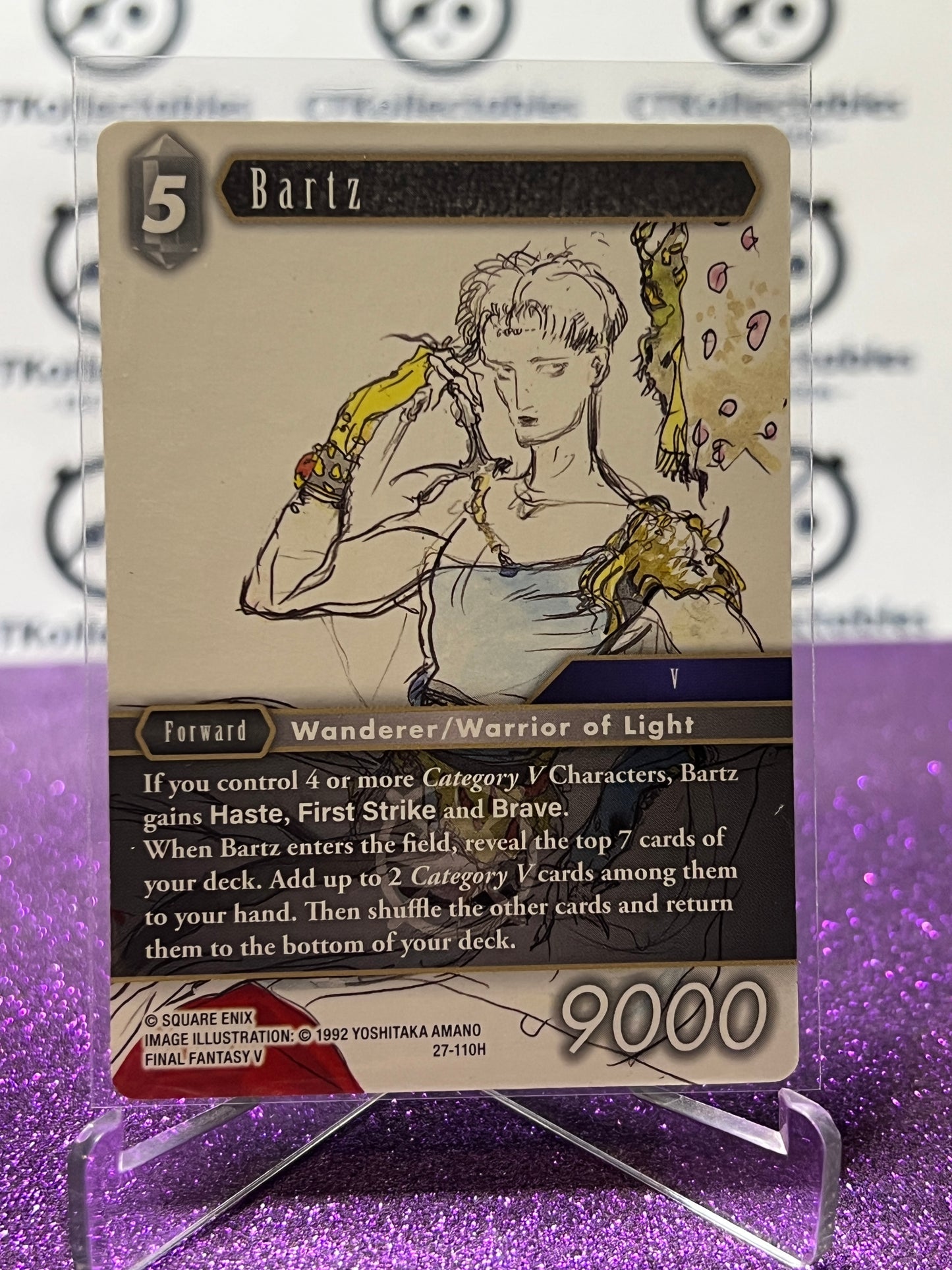 2026 FINAL FANTASY JOURNEY OF DISCOVERY TCG BARTZ # 27-110H NON-FOIL CARD