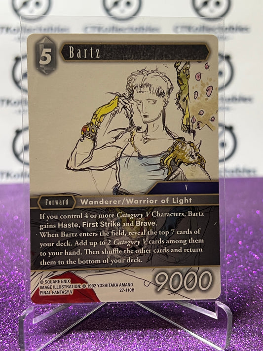 2026 FINAL FANTASY JOURNEY OF DISCOVERY TCG BARTZ # 27-110H NON-FOIL CARD