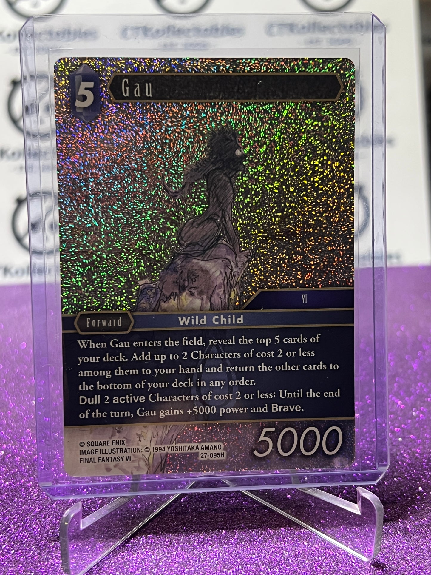 2026 FINAL FANTASY JOURNEY OF DISCOVERY TCG GAU # 27-095H FOIL CARD