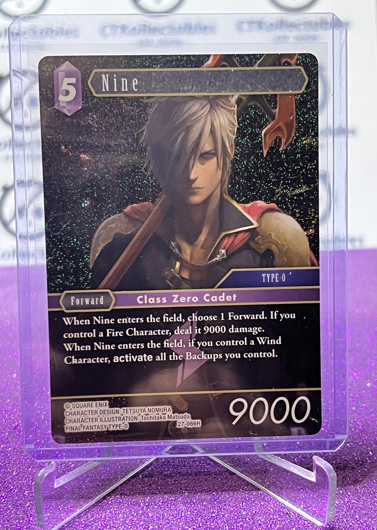 2026 FINAL FANTASY JOURNEY OF DISCOVERY TCG NINE # 27-086H FOIL CARD
