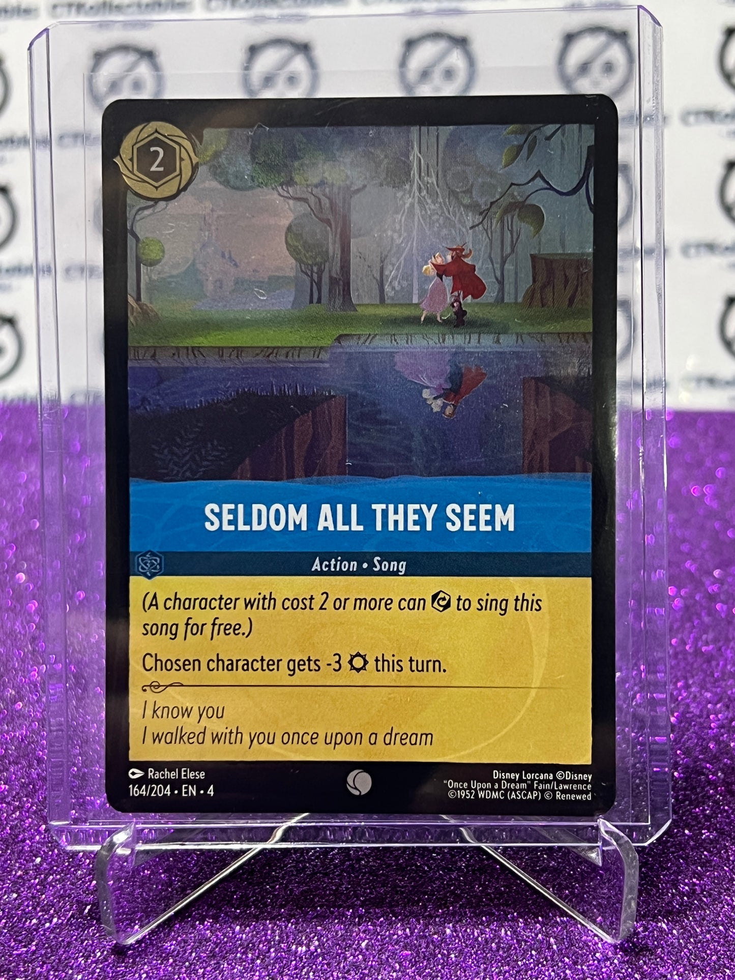 2024 DISNEY LORCANA URSULA'S RETURN SELDOM ALL THEY SEEM # 164/204 COMMON FOIL GAME CARD