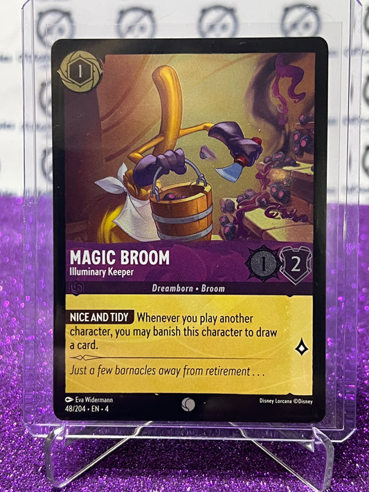 2024 DISNEY LORCANA URSULA'S RETURN MAGIC BROOM # 48/204 COMMON FOIL GAME CARD