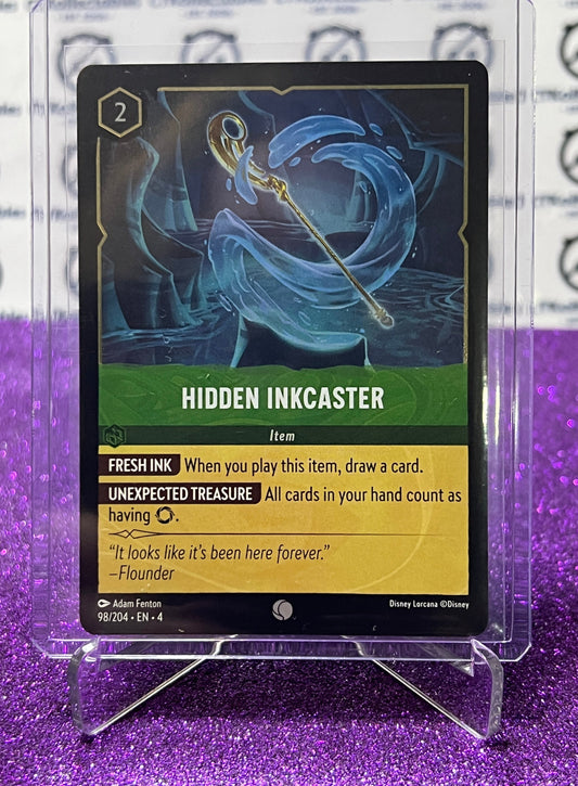 2024 DISNEY LORCANA URSULA'S RETURN HIDDEN INKCASTER # 98/204 COMMON FOIL GAME CARD