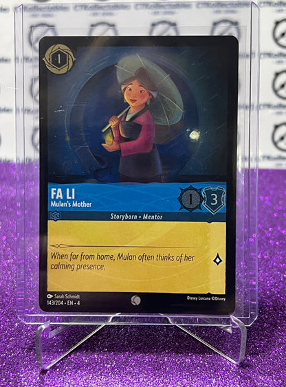 2024 DISNEY LORCANA URSULA'S RETURN FA LI # 143/204 COMMON FOIL GAME CARD