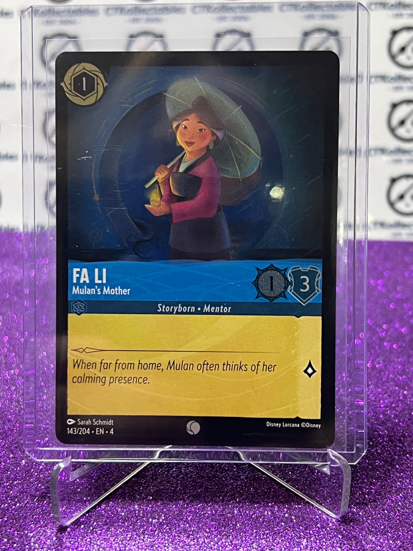 2024 DISNEY LORCANA URSULA'S RETURN FA LI # 143/204 COMMON FOIL GAME CARD