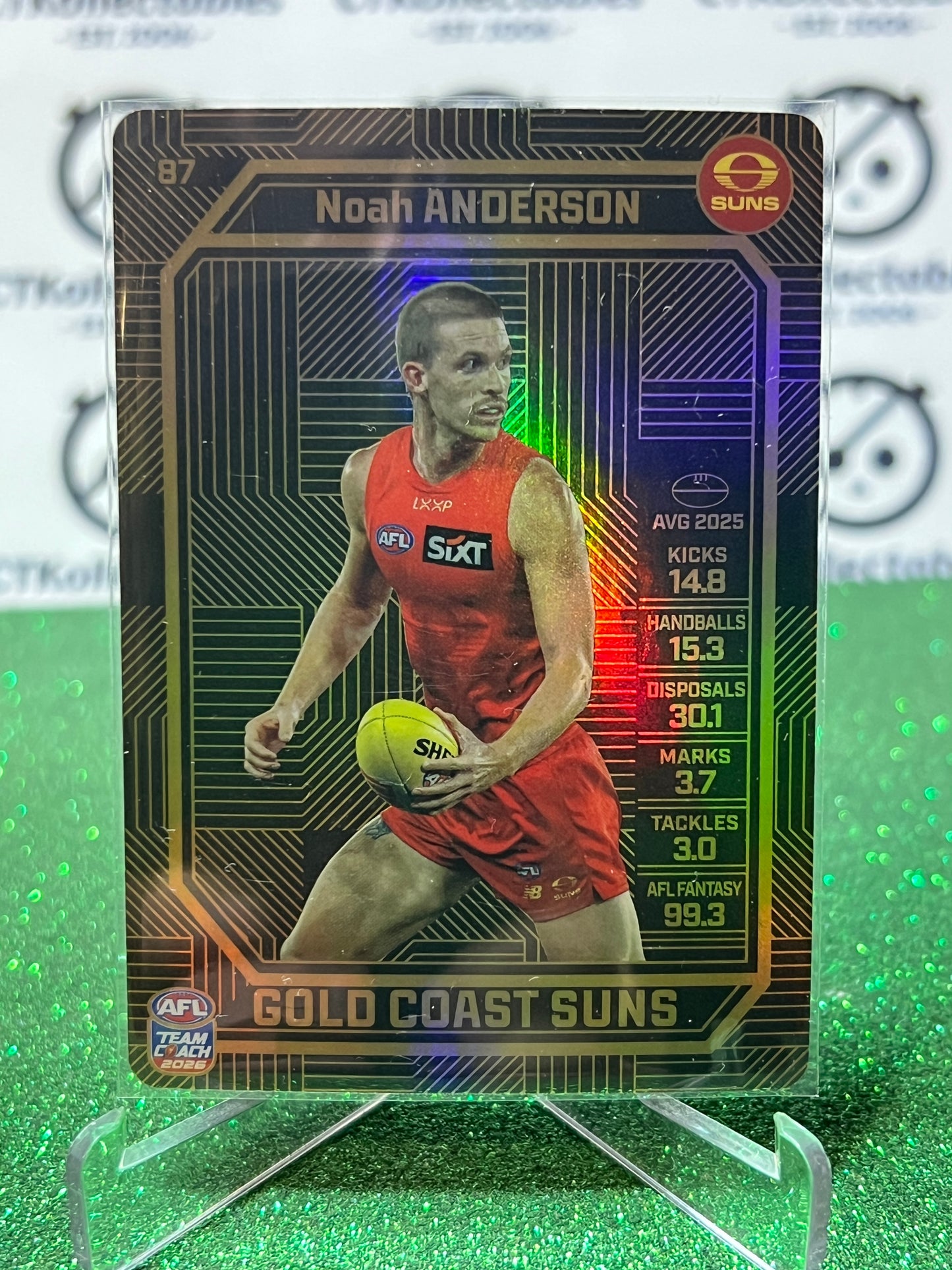 2026 AFL TEAMCOACH NOAH ANDERSON # 87 BRONZE GC SUNS