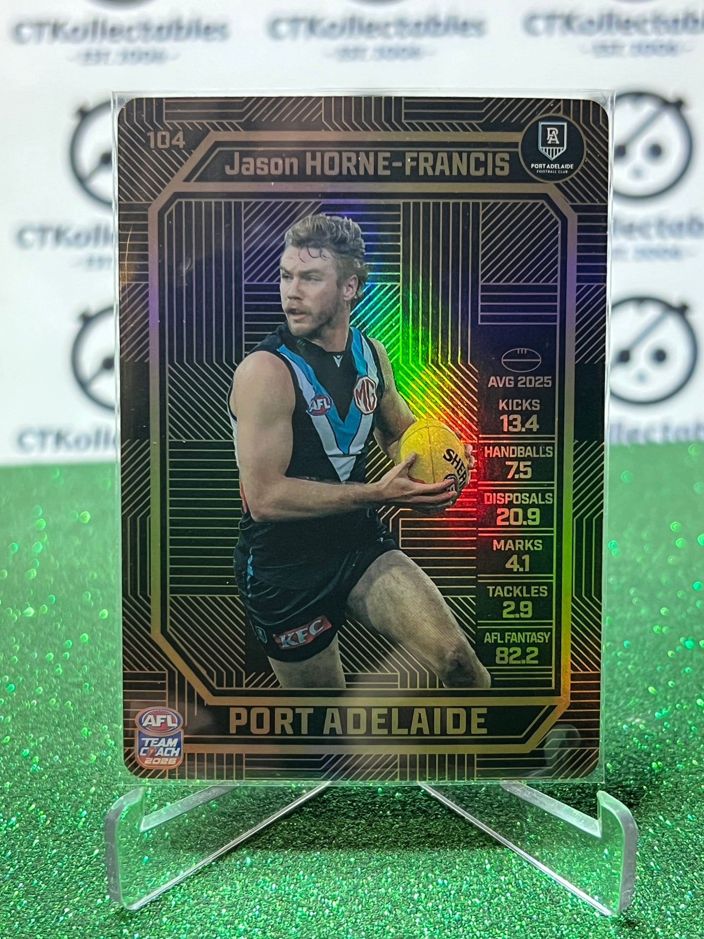 2026 AFL TEAMCOACH JASON HORNE-FRANCIS # 104 BRONZE CARD PORT ADELAIDE POWER