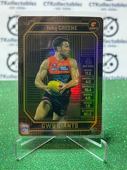 2026 AFL TEAMCOACH TOBY GREENE # 152 BRONZE GWS GIANTS