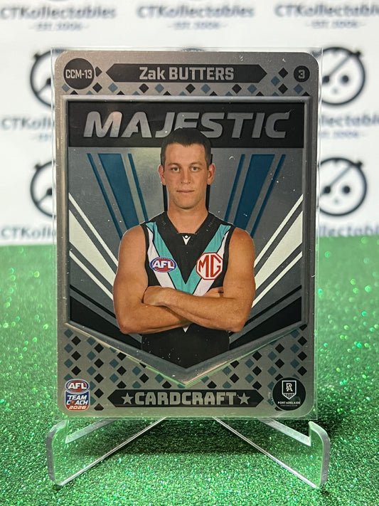 2026 AFL TEAMCOACH ZAK BUTTERS # CCM-13 MAJESTIC PORTRAIT CARD PORT ADELAIDE POWER