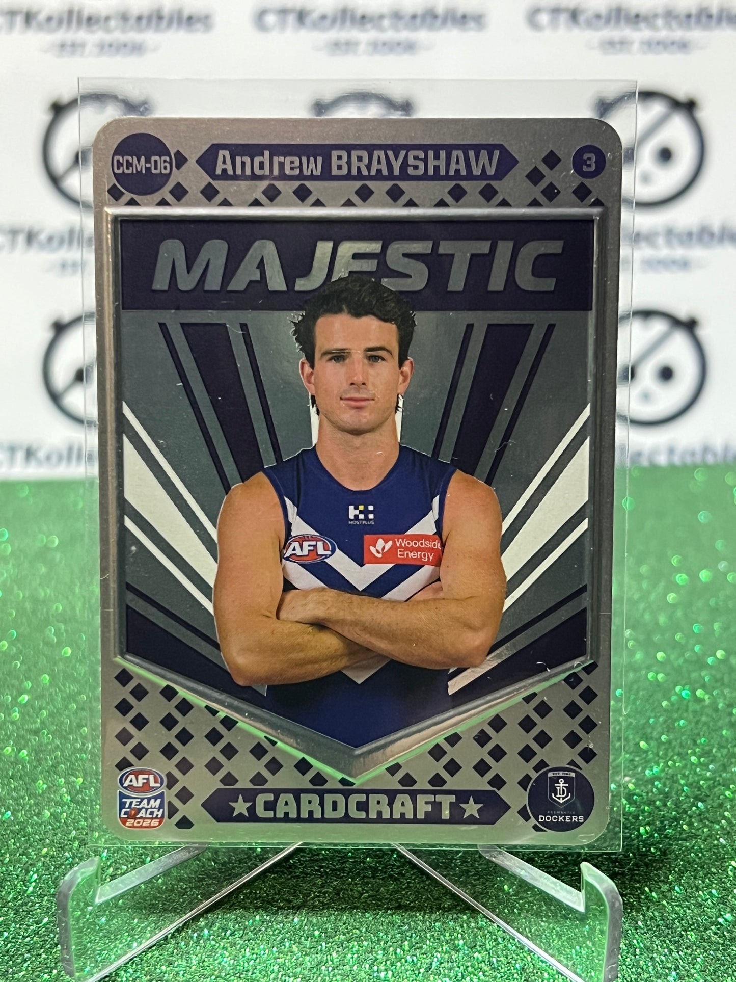 2026 AFL TEAMCOACH ANDREW BRAYSHAW # CCM-06 MAJESTIC PORTRAIT FREMANTLE DOCKERS