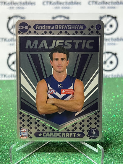 2026 AFL TEAMCOACH ANDREW BRAYSHAW # CCM-06 MAJESTIC PORTRAIT FREMANTLE DOCKERS