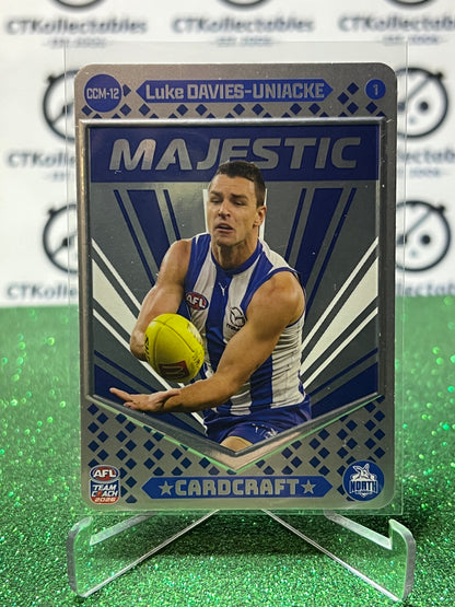 2026 AFL TEAMCOACH LUKE DAVIES-UNIACKE # CCM-12 MAJESTIC CARDCRAFT NORTH MELBOURNE KANGAROOS