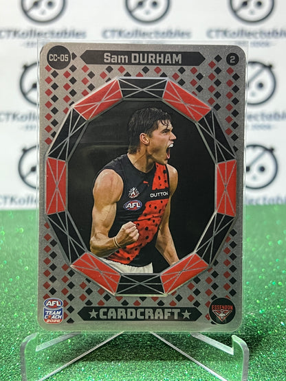 2026 AFL TEAMCOACH SAM DURHAM # CC-05 CARDCRAFT CHEERING ESSENDON BOMBERS