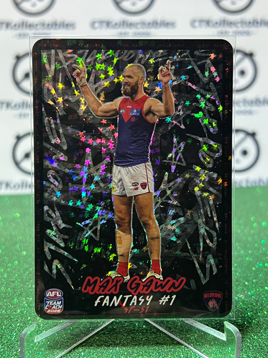 2026 AFL TEAMCOACH MAX GAWN # SP-51 FANTASY #1 MELBOURNE DEMONS
