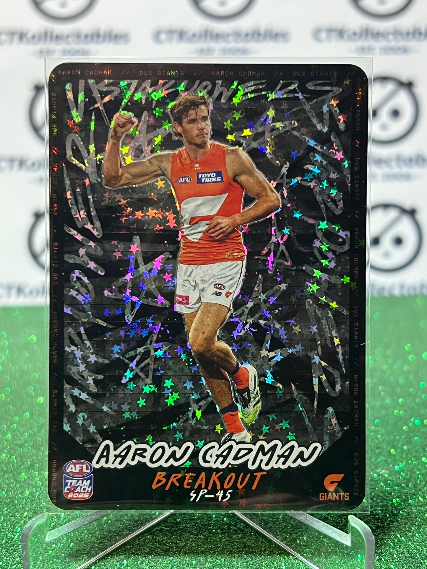 2026 AFL TEAMCOACH AARON CADMAN # SP-45 BREAKOUT GWS GIANTS