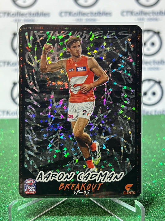 2026 AFL TEAMCOACH AARON CADMAN # SP-45 BREAKOUT GWS GIANTS
