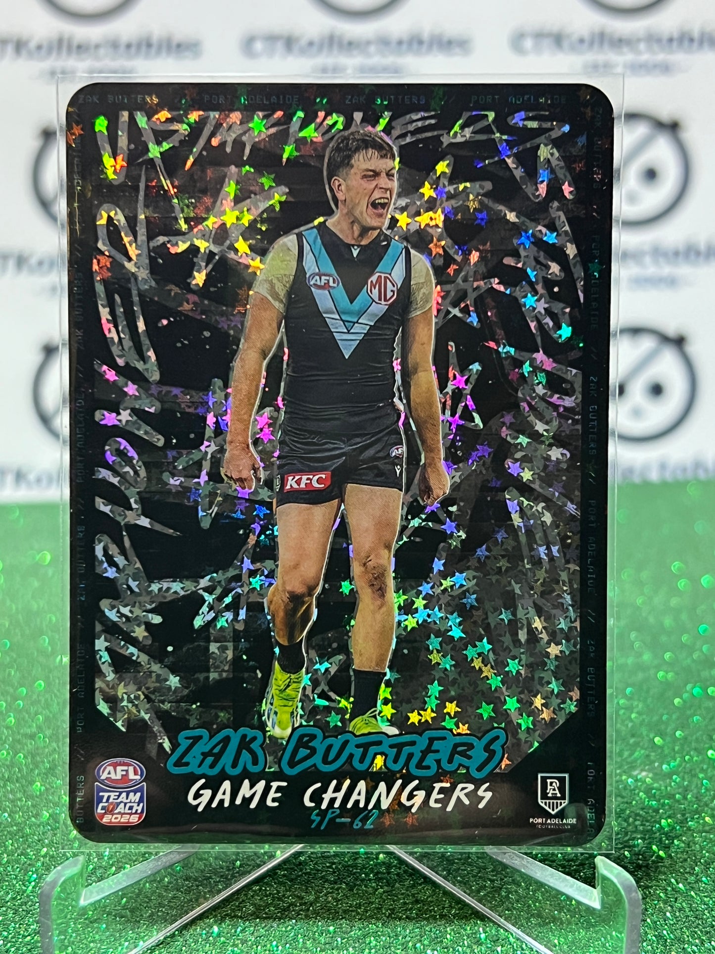2026 AFL TEAMCOACH ZAK BUTTERS # SP-62 GAME CHANGERS CARD PORT ADELAIDE POWER