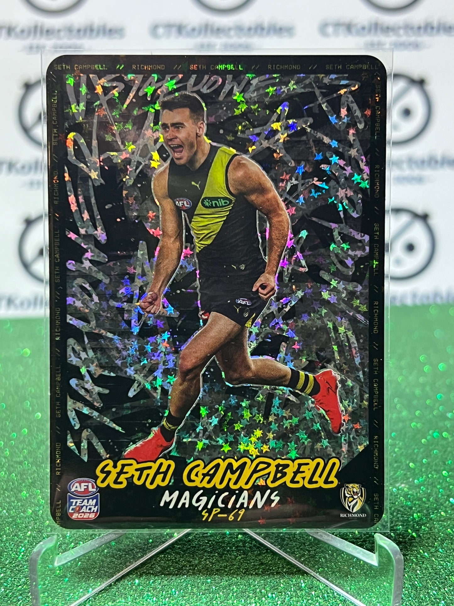 2026 AFL TEAMCOACH SETH CAMPBELL # SP-69 MAGICIANS RICHMOND TIGERS