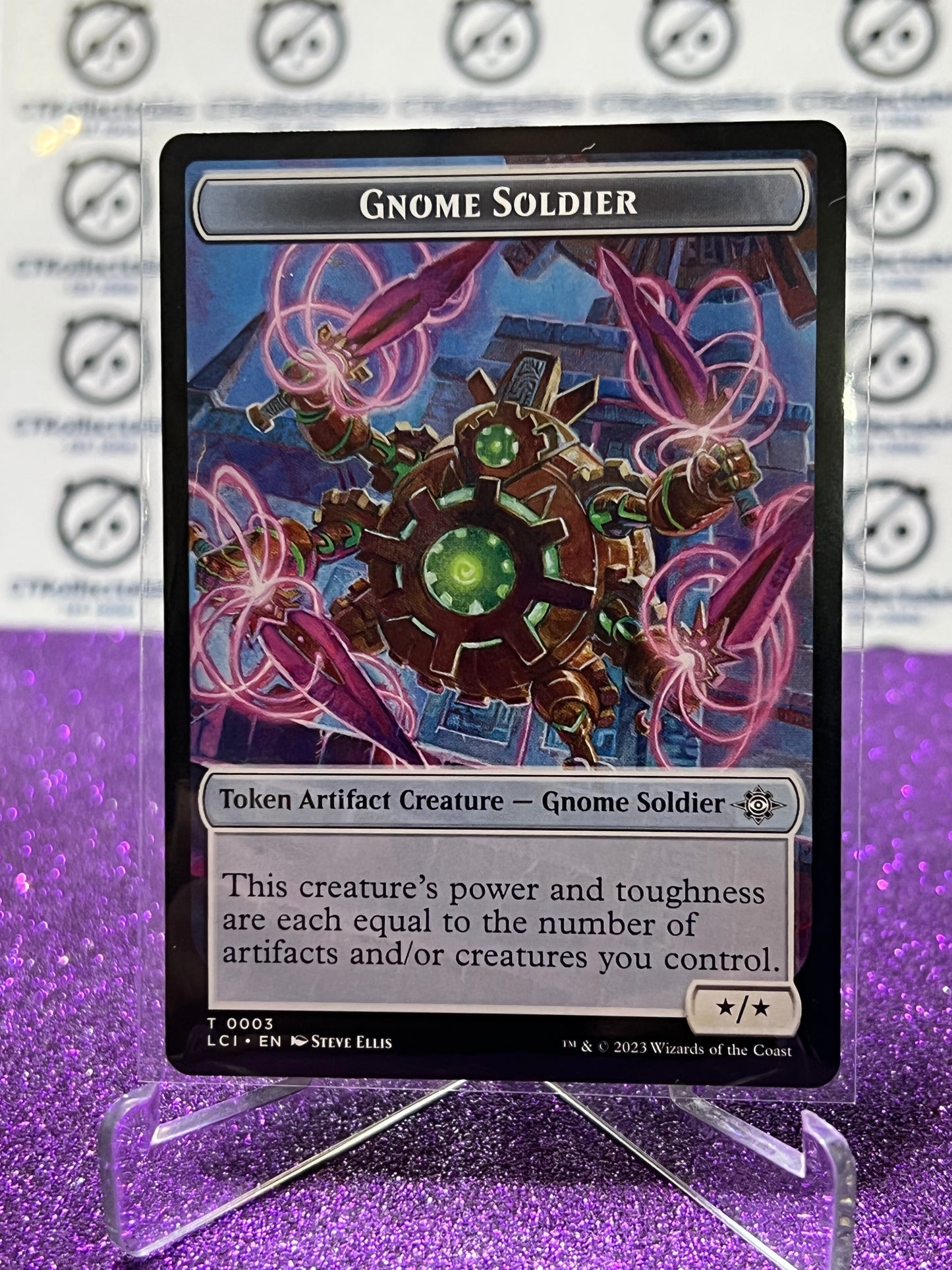 2023 MAGIC THE GATHERING THE LOST CAVERNS OF IXALAN GNOME SOLDIER # T 0003 NON-FOIL TOKEN ARTIFACT CREATURE-GNOME SOLDIER CARD