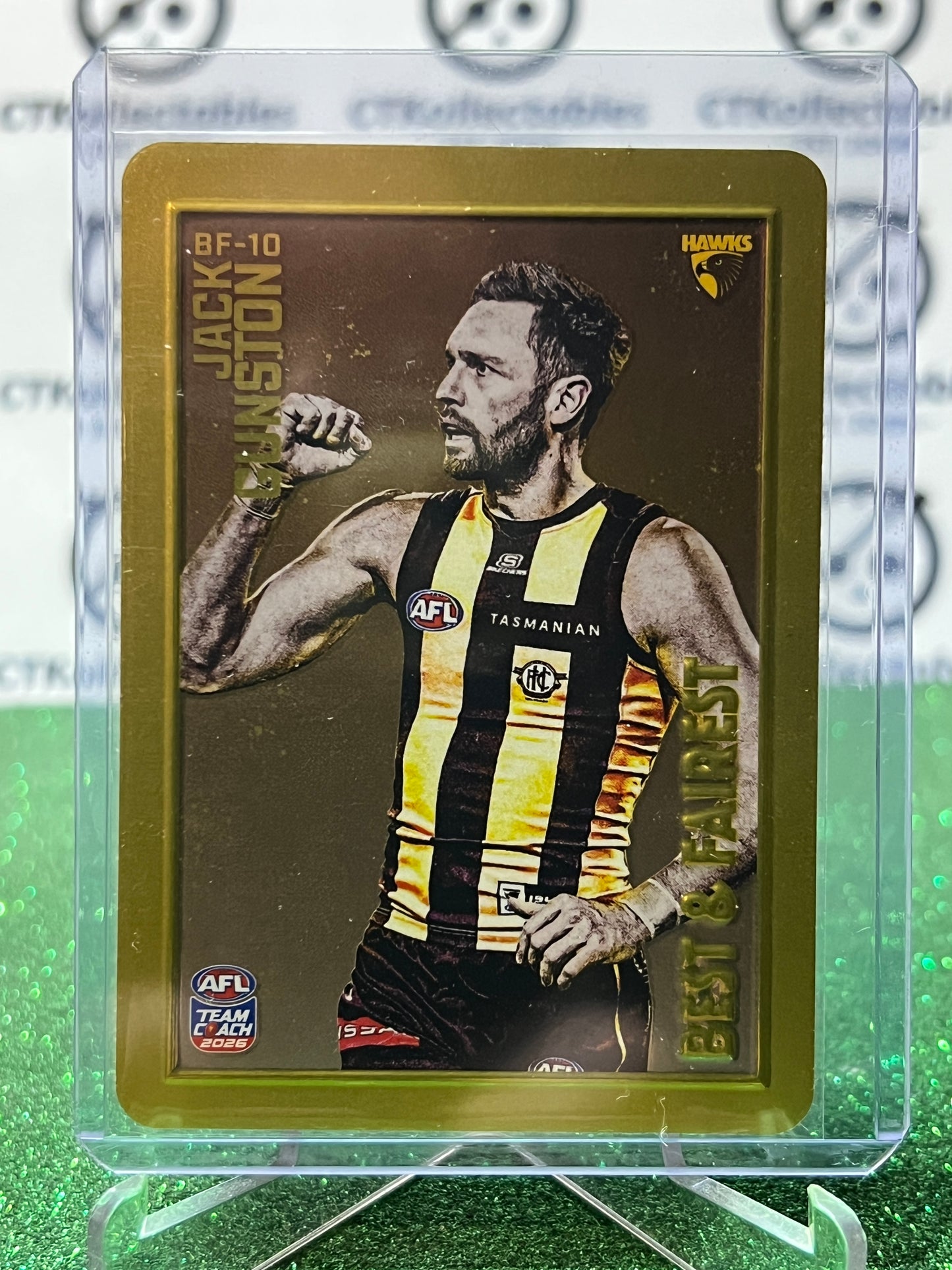 2026 AFL TEAMCOACH JACK GUNSTON # BF-10 BEST & FAIREST HAWTHORN HAWKS