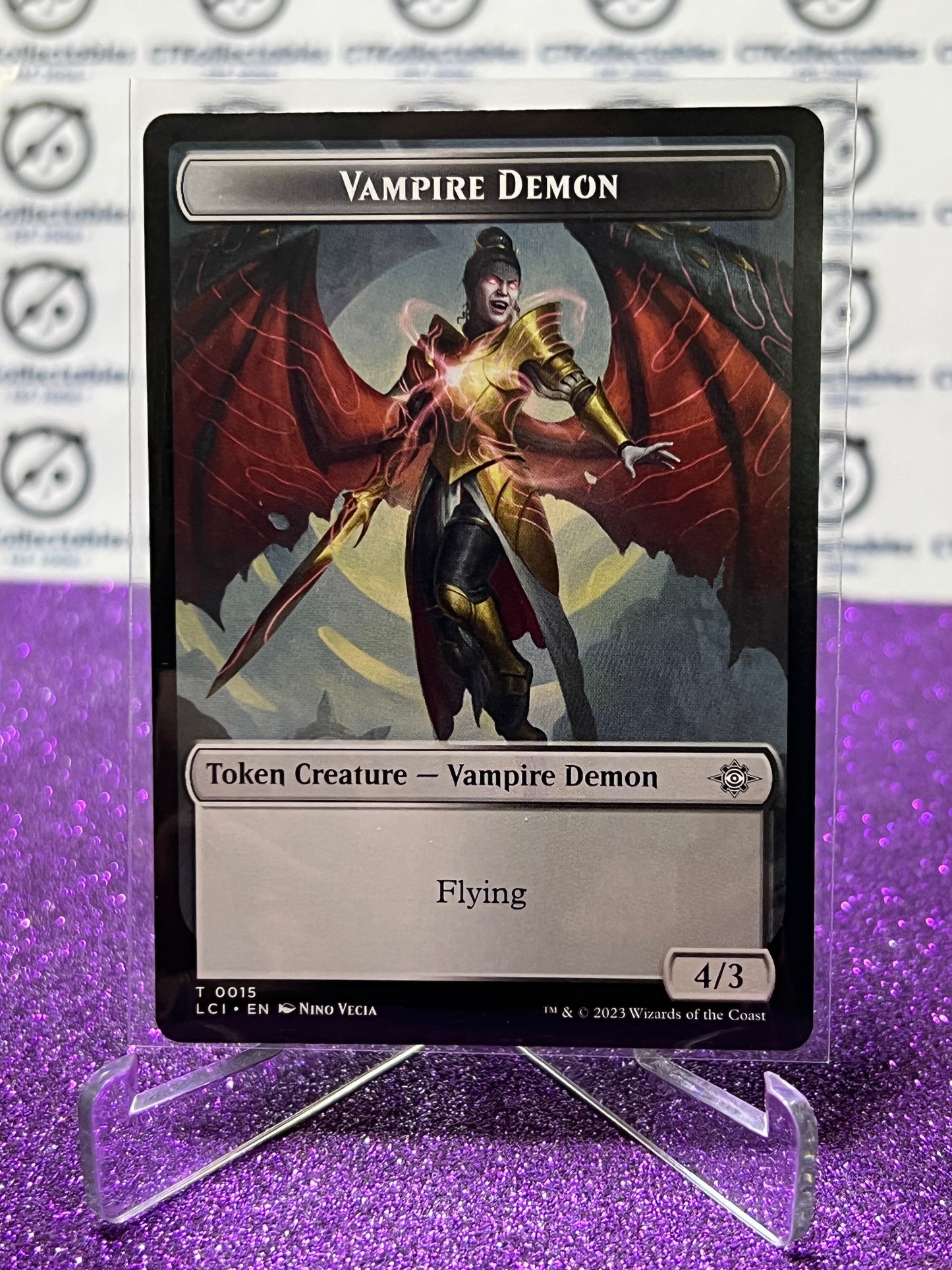 2023 MAGIC THE GATHERING THE LOST CAVERNS OF IXALAN VAMPIRE DEMON # T 0015 NON-FOIL TOKEN CREATURE-VAMPIRE DEMON CARD